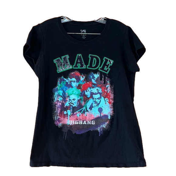 VG Presents Tops - Bigbang MADE Black Short Sleeve Tee Shirt